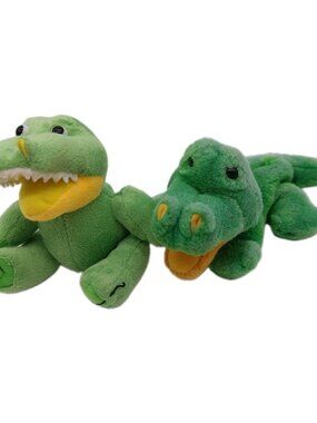 Steven Smith Crocodile Alligator Plush Stuffed Animal Set Of 2